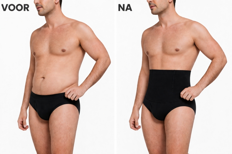 Waist compression shorts waist compression shorts mannen corrigerende slip buikband naadloos shapewear zwart wit