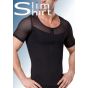 Body Zipper T-Shirt. Corrigerend mannen T-Shirt voor een strakker en slanker bovenlichaam.