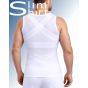 Bodyshaper corrigerend shirt wit achteraanzicht comfortabel materiaal