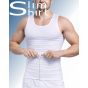 Bodyshaper compressie shirt mannen wit zijaanzicht slanke pasvorm