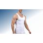 Laser Cut shapewear shirt mannen dun corrigerend shirt platte naden wit