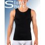 Seamless Compression Tank zwart vooraanzicht naadloos corrigerend hemd