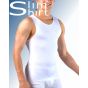 Seamless Compression Tank wit zijaanzicht shapewear heren