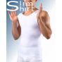 Seamless Compression Tank wit onder overhemd onzichtbaar