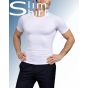 Compressie ondergoed voor heren: corrigerend shapewear T-shirt met een naadloze body.