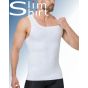 Slim Fit Shaper shapewear shirt mannen wit zijaanzicht dun compressie shirt