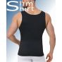 Slim Fit Shaper corrigerend shirt zwart achteraanzicht mannen naadloos second skin
