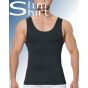 Slim Fit Shaper corrigerend shirt mannen zwart vooraanzicht naadloos shapewear