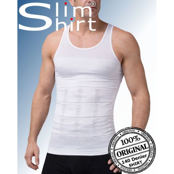Het originele 140 Denier corrigerend shapewear shirt voor mannen.